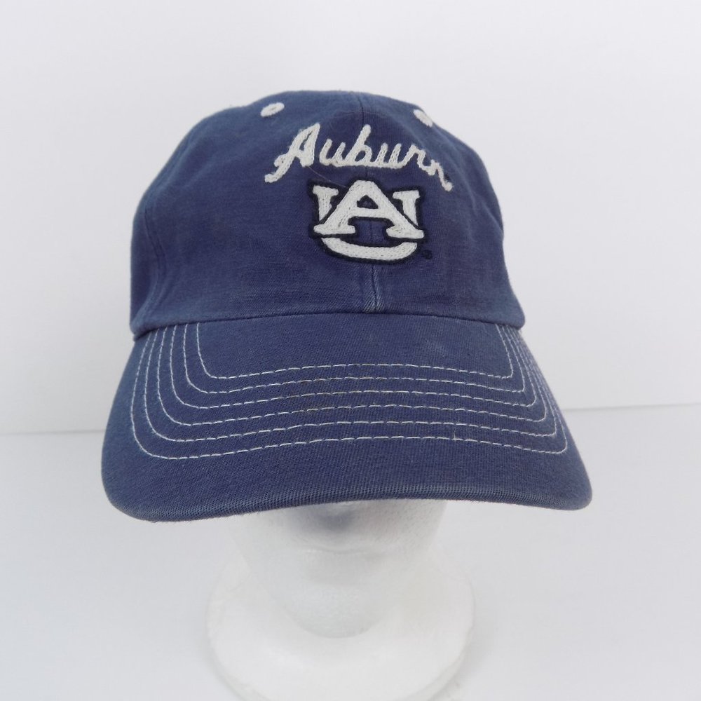 47 Twins Auburn Tigers OSFA Adjustable Womens Baseball Hat Cap Blue